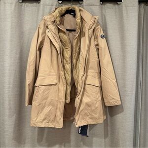 NWT LandsEnd Women's Beige Parka Coat Size: XS